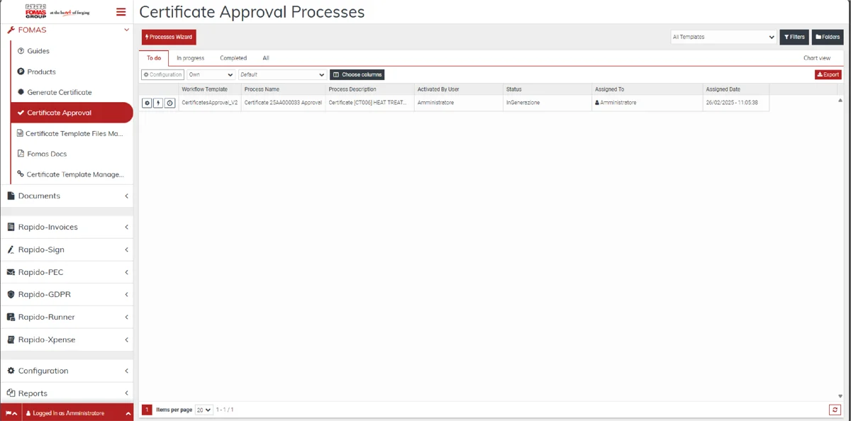 6- Avvio processo di approvazione in più step